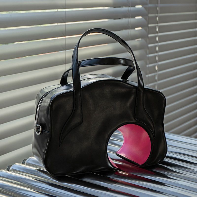 Geometric Shoulder Bag Fashion Messenger Bag Synthetic Leather Tote Purse Square