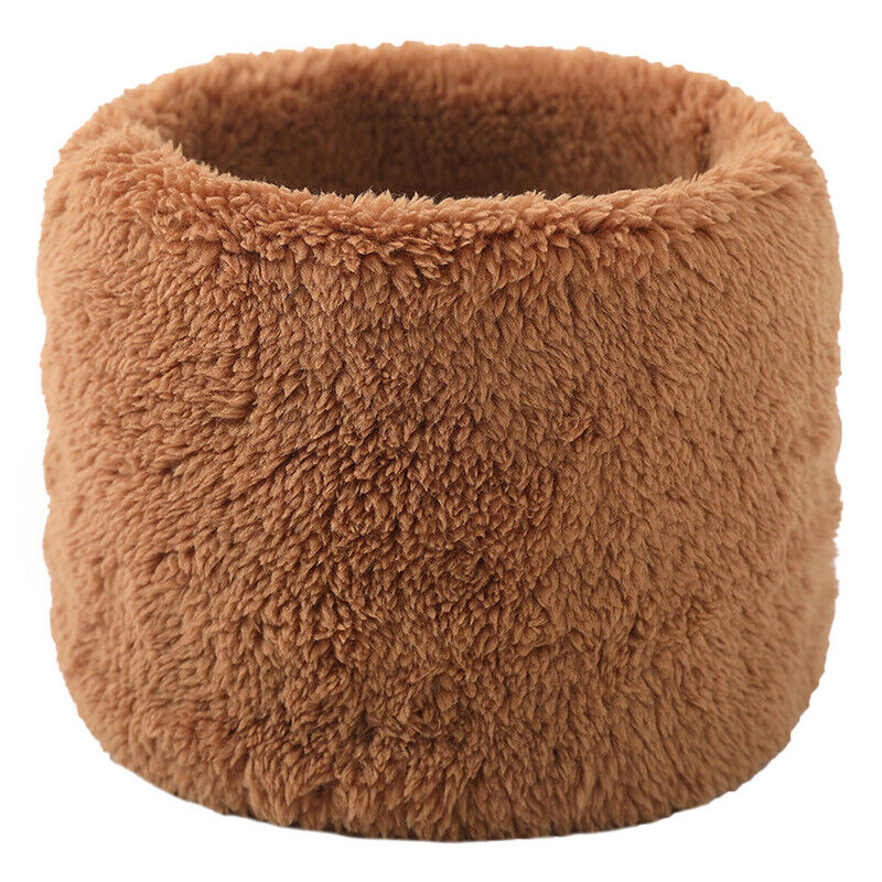 Unisex Winter Warm Plush Ring Scarf Faux Rabbit Fur Headband Collar Bandana