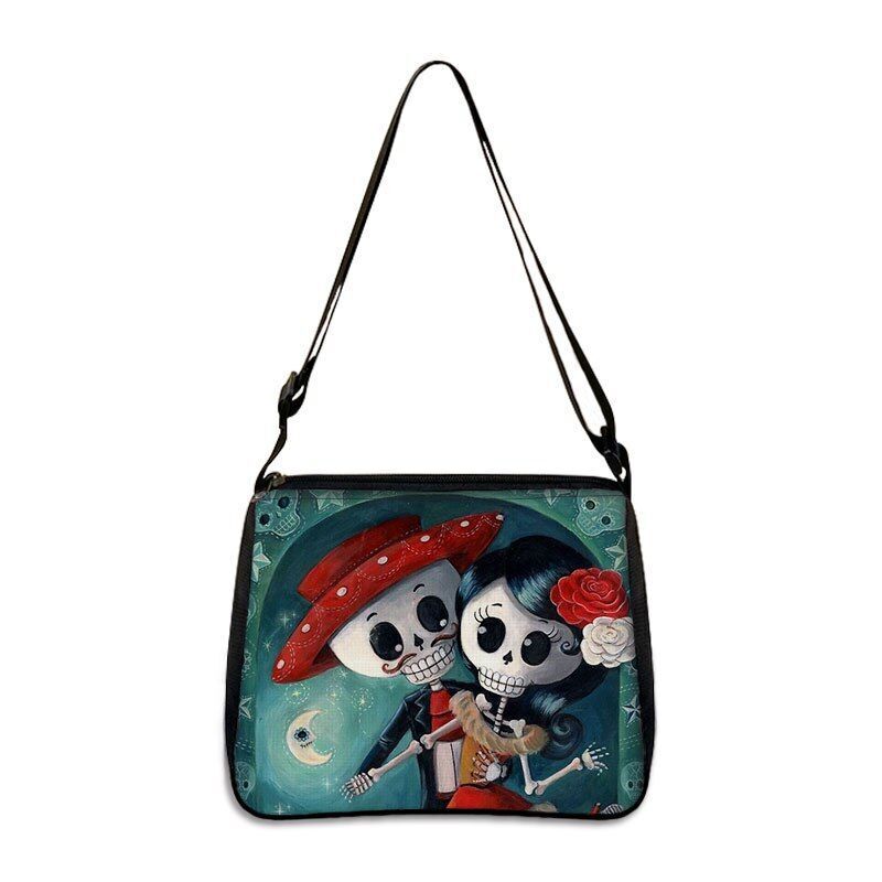 Gothic Skull Women's Bags Large Handbags Messenger Bag Ladies Shoulder Bags 1PC