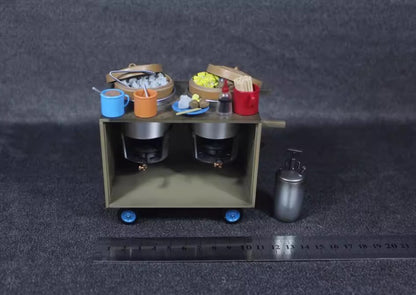 1/12 Model Set Chinese Cuisine Shaomai Barbecue 15012