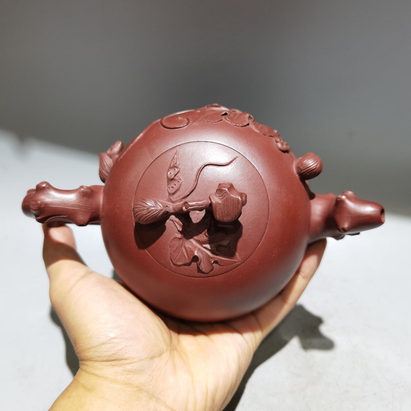 vintage chinese yixing purple clay teapot zisha ceremony exquisite teaware art