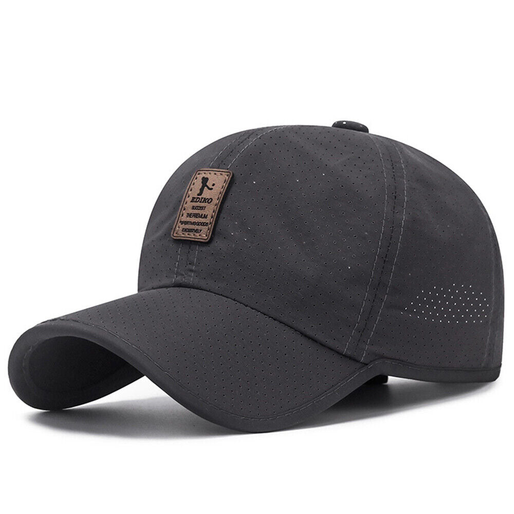Summer Snapback Quick Dry Mesh Baseball Cap Outdoor Golf Breathable Hat Unisex