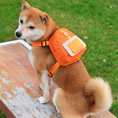 Pet Snack Self Backpack Dog Outdoor Travel Pouch Dog School Bag Waterproof Cute⌒