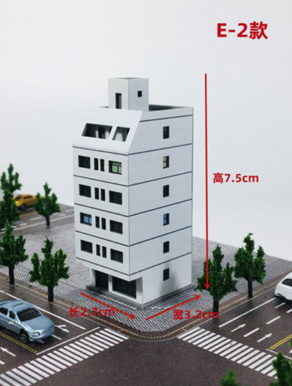 1:300 Building Model Street High-rise Building Railway House Scene Model
