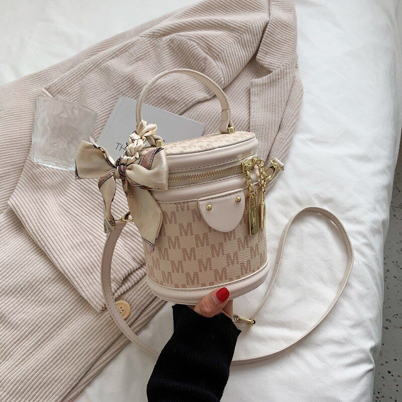 Tote Bucket Bag PU Leather Women's Designer Handbag Shoulder Bag