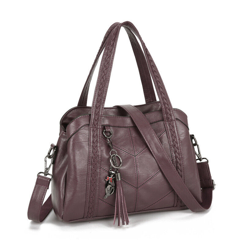 Women Faux Leather Shoulder Bag Tote Purse Handbags Messenger Crossbody Satchel