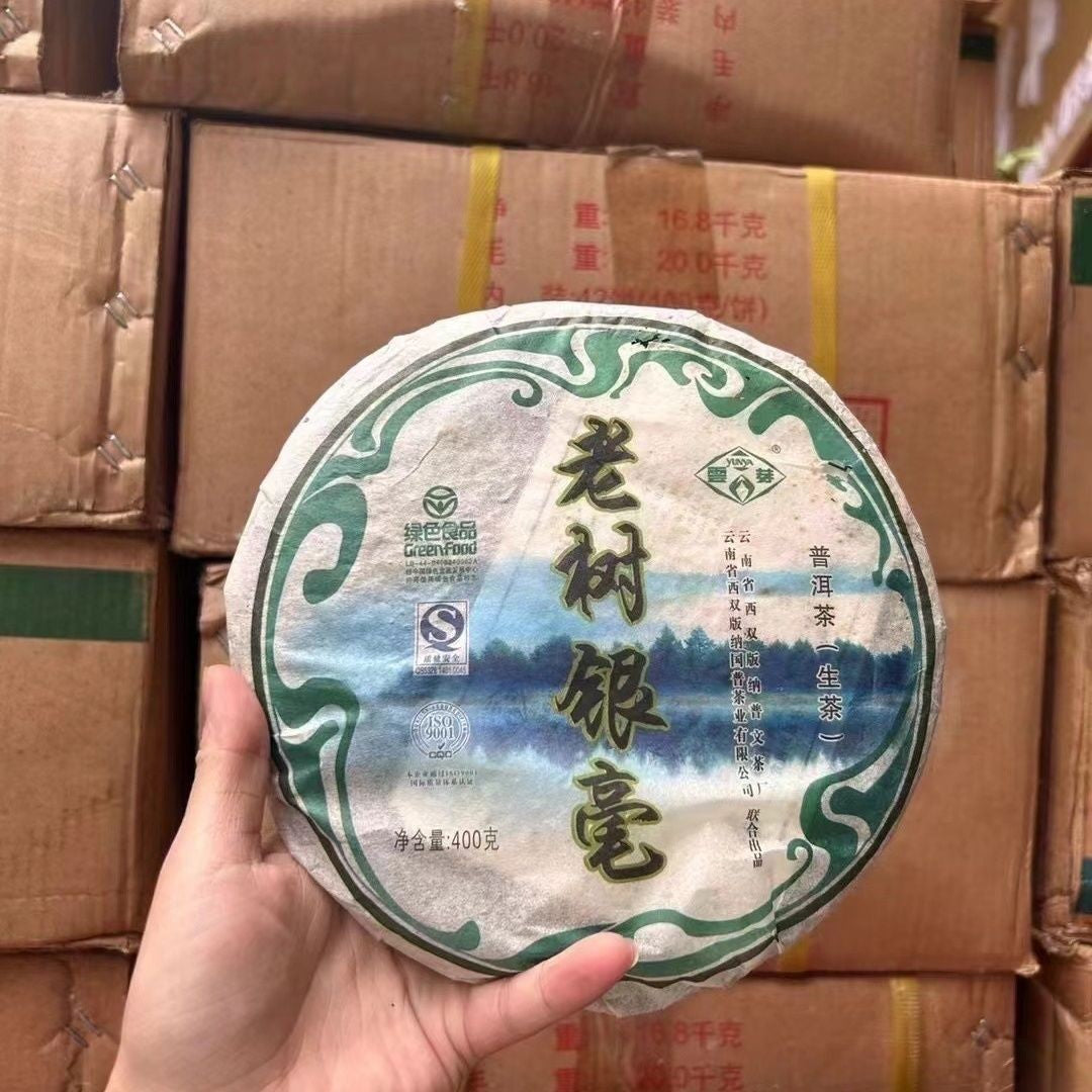 2007 Puwen YUNYA Old Pu'er Tea Raw Cake 400g YUNNAN Pu-erh LAO SHU YIN HAO-