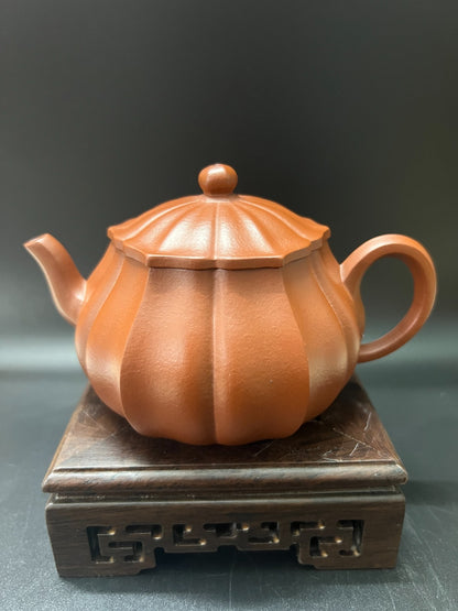 170cc chinese Yixing Handmade Zisha teapot Zhuni PanHu Gongfu Hu Tea Pot