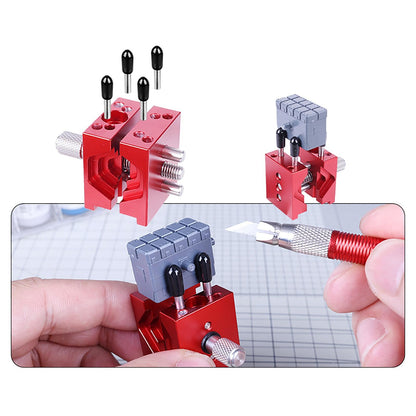 Adjustable Aluminum Alloy Mini Vise for Gundam Model Military Hobby DIY Tool