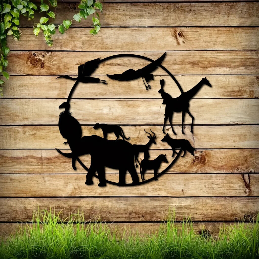 Art Wall Decor, Wildlife Metal Wall Decor, Metal Wildlife Signs, Room Wall Art