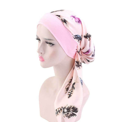 Womens Muslim Hijab Cancer Chemo Hat Turban Hair Loss Head Wrap Scarf Bandana*US