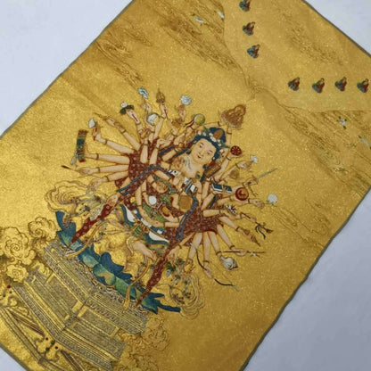 36" Tibet Tibetan Cloth Silk 1000 Arms Avalokiteshvara Kwan-yin Tangka Thangka26