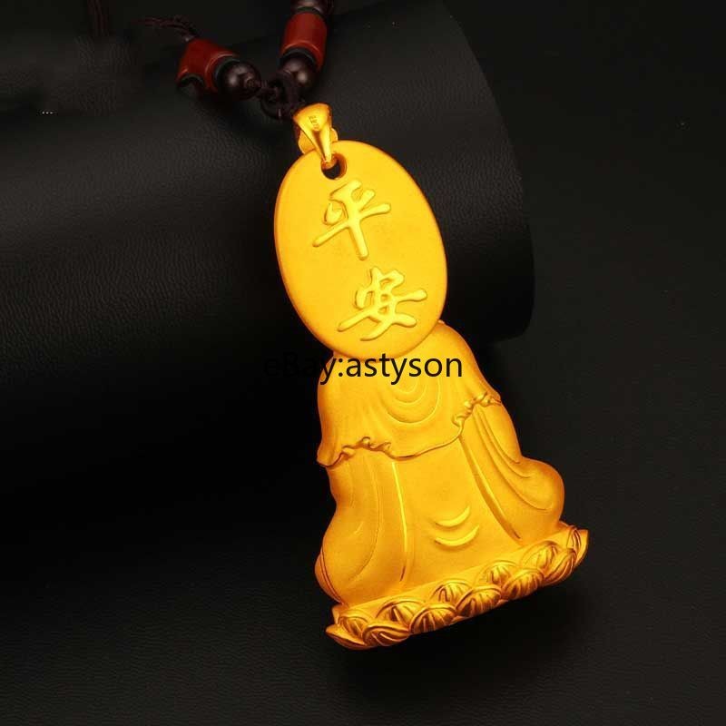 New Bodhisattva 24K Gilding YELLOW GOLD GP Necklace pendant