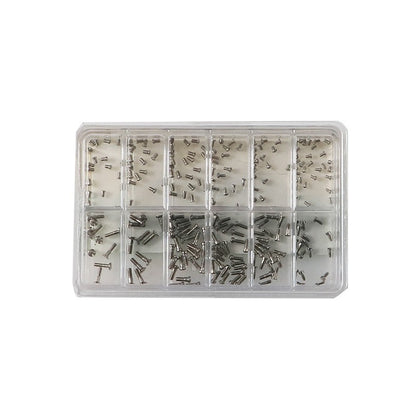 120pcs Assortment Stainless Steel Watch Back Case Cover Repair Screws Mixed Size