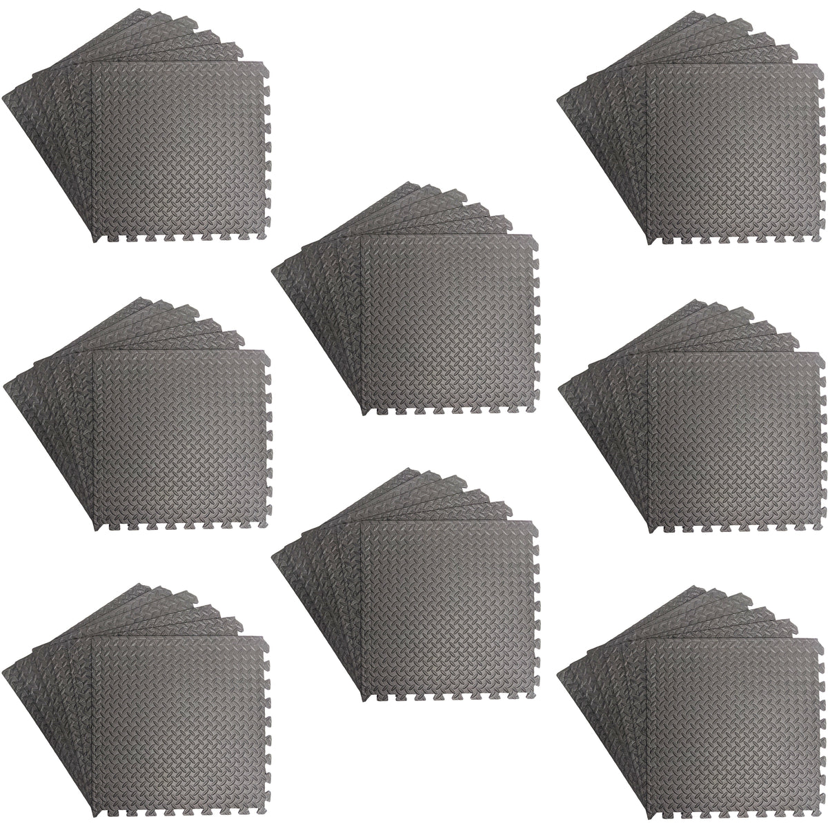 192 Sq Ft/48 Interlocking Foam Tiles ½" Thick Exercise Mat - Soft & Comfortable