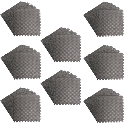 192 Sq Ft/48 Interlocking Foam Tiles ½" Thick Exercise Mat - Soft & Comfortable