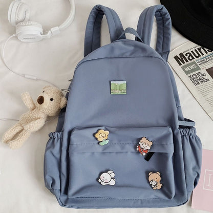 Women Nylon Backpack Student College School Bag Backpack Fashion Bags 30*11*40CM