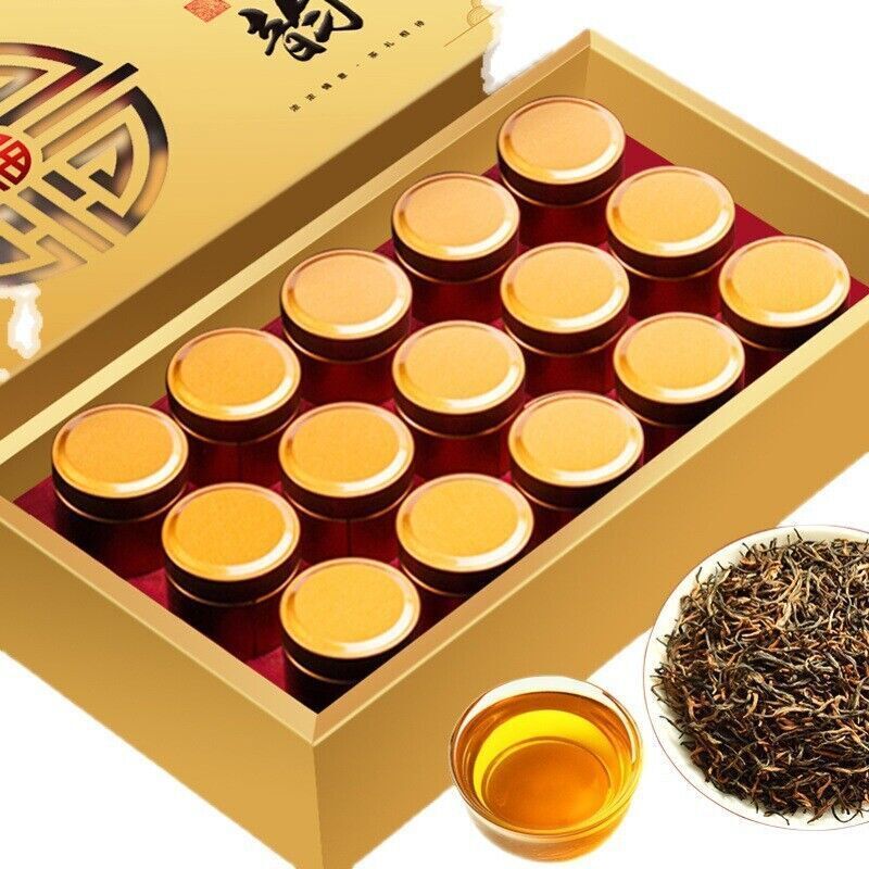 Authentic Wuyi Black Tea Small Gold Cans In Cans 正宗武夷红茶礼盒装 龙凤呈祥小金罐罐装金骏眉250g