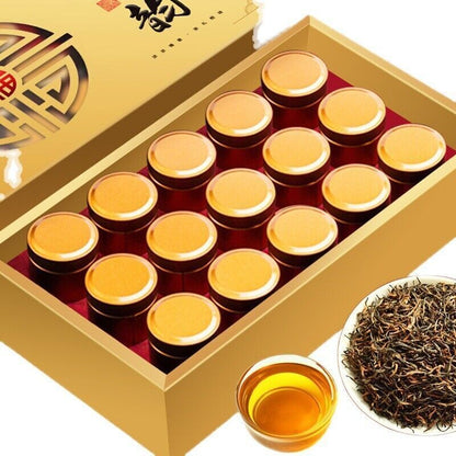 Authentic Wuyi Black Tea Small Gold Cans In Cans 正宗武夷红茶礼盒装 龙凤呈祥小金罐罐装金骏眉250g