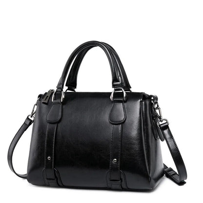Women Shoulder Cross body Handbag Top Handle Bag Cowhide Messenger Tote Bag