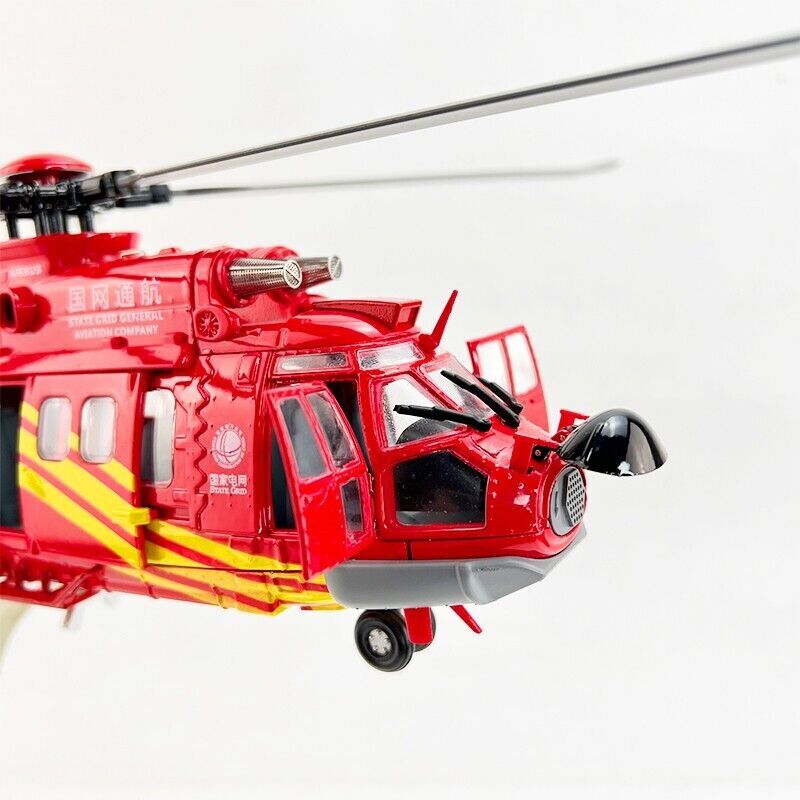 1:48 47CM State Grid EC-225 Marine Rescue Helicopter Diecast Aircraft Model