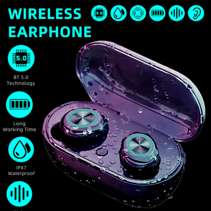 Bluetooth 5.0 Wireless Earbuds Headphone Headset Noise Cancelling TWS Waterproof