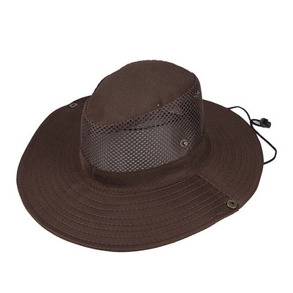 Summer Bucket Boonie Hat Fishing Sun Brim Cool Mesh Top Garden Outdoor Cap Hats
