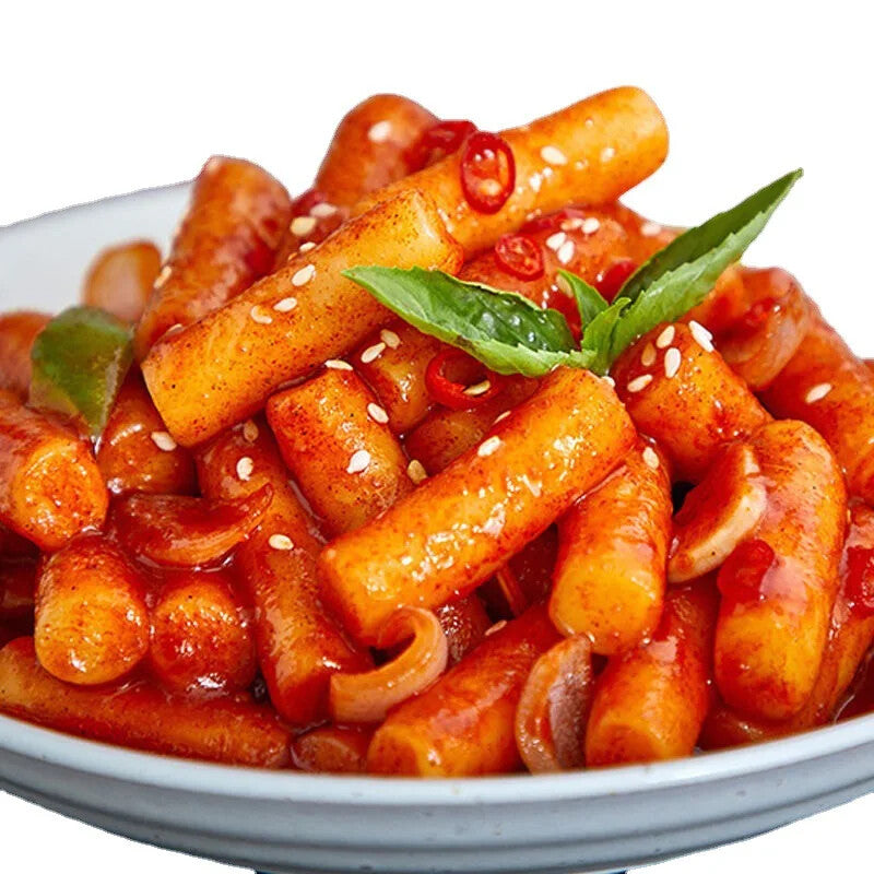 Halal Korean Style Spicy Fried Rice Cakes Instant Food