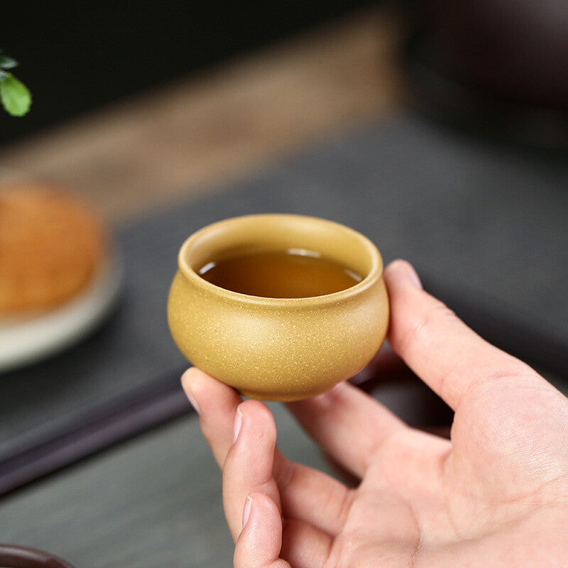 Handmade Tea Cup Yixing Zisha Purple Grit Master Cup Kungfu Tea Cup Chinese Cups