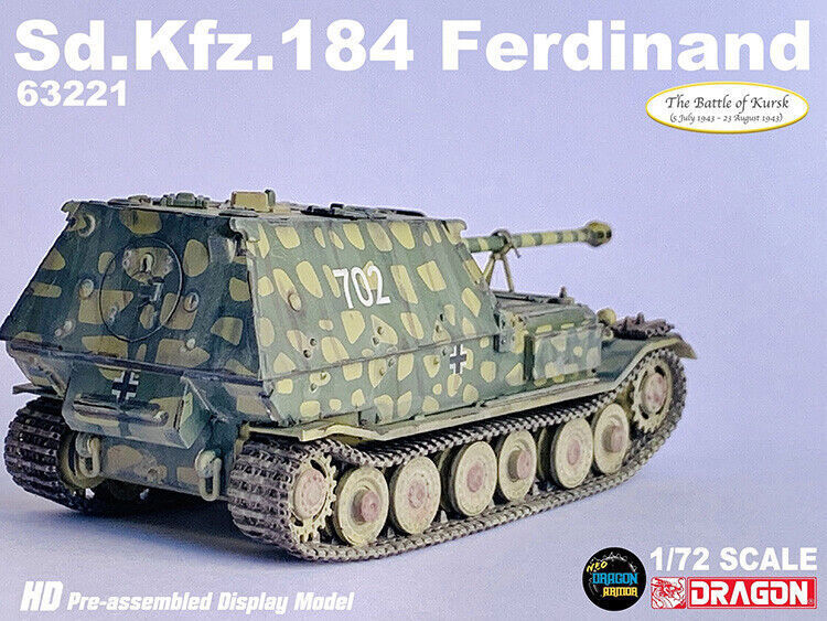 Dragon 1/72 German Sd.Kfz.184 Ferdinand Anti-tank Destroyer Kursk Model 63221