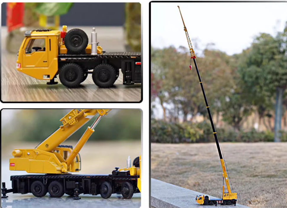 1:55 KDW ENGINEERING TRUCK CRANE Construction Machine Equipment Diecast Model