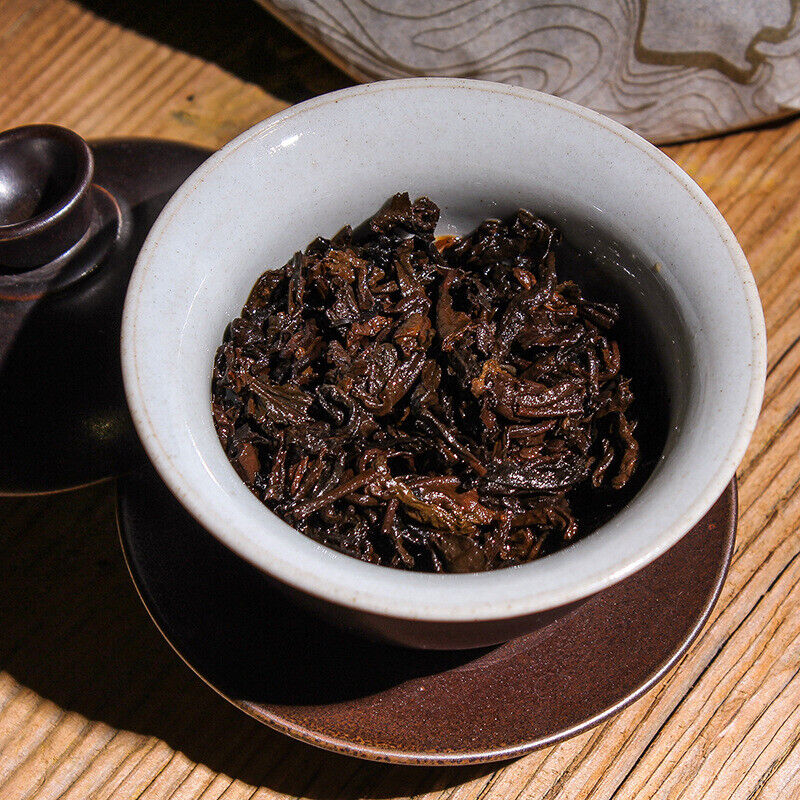 357g Puerh Ripe Tea Old Banzhang Ripe Tea Cake Pu'er Tea Yunnan Pu'er Tea Cake