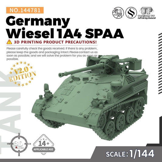 SSMODEL SS144781 1/144 Military Model Kit Germany Wiesel 1A4 SPAA