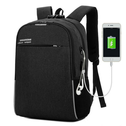 16"Laptop Men's Backpack Travel Anti-Theft USB Charging Shoulder Bag Outdoor