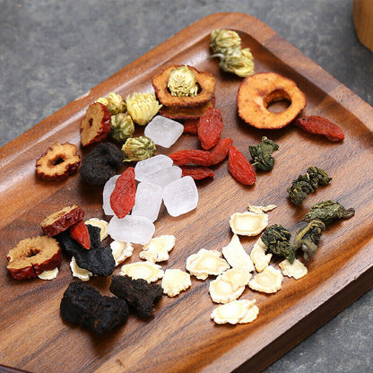 Shanzha Taiju Hongzao Huangjing Gouqi Herb Tea Ginseng Eight Treasure Tea 120g