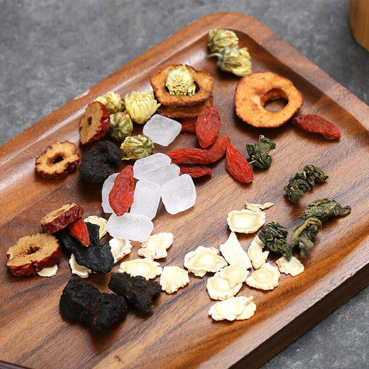 Shanzha Taiju Hongzao Huangjing Gouqi Herb Tea Ginseng Eight Treasure Tea 120g