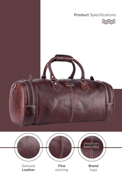 Genuine Leather Travel Duffel Bag Weekend Luggage Leather Duffle Bag
