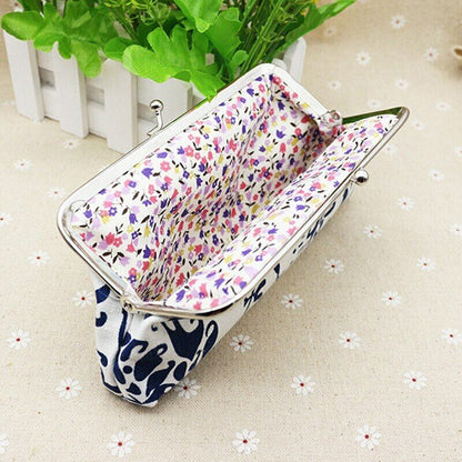 Women National Wallet Card Coin Money Purses Hasp Printing Creative Bags Vintage