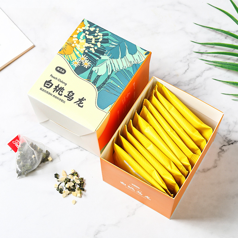 36g Honey Peach Flower Fruit Tea Triangle Bag Cold Soaked Tea White Peach Oolong