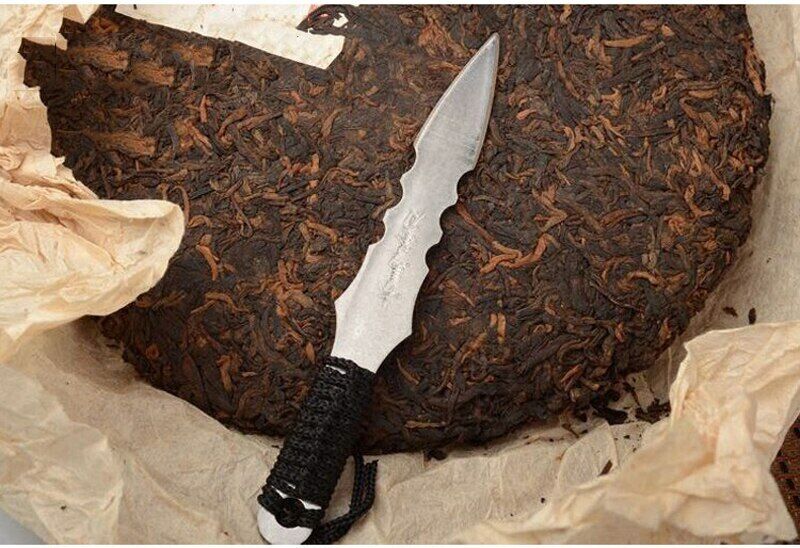 Tea Knife Needle Knife Cone Stainless Steel Metal Insert Tea Set Thickening