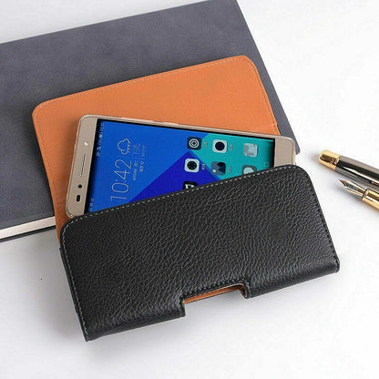 For Apple iPhone 14 Pro Max/ Pro Case Leather Belt Clip Horizontal Holster Cover