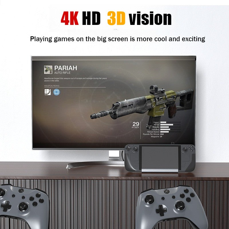 Steam deckHDMI4K60Hz Gigabit 7-in-1 Game Base Multi-function Docking Station