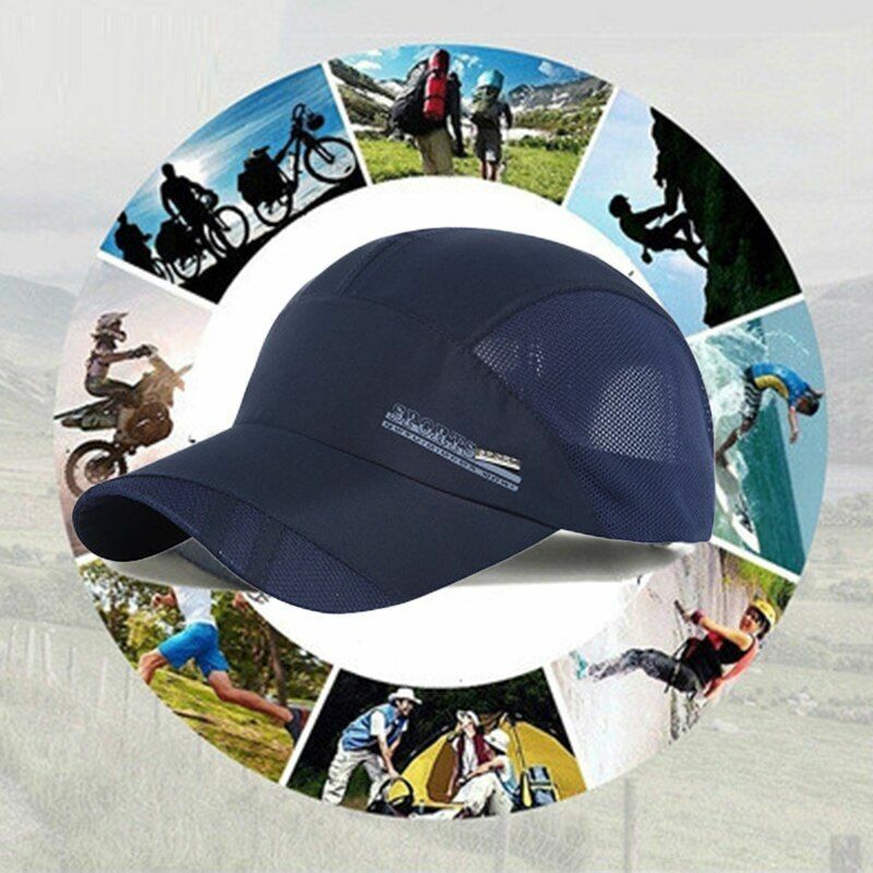 Summer Outdoor Sport Cap Quick Dry Breathable Hiking Fishing Running Sun Hat