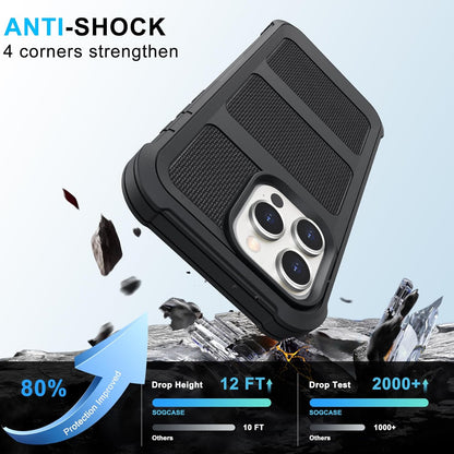 Belt Clip Holster Compatible with Iphone 16 Pro Max Defender Case with 360° Rota