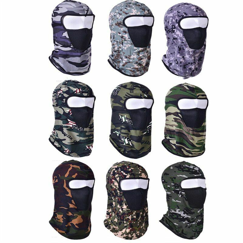 Full Face Cover Balaclava Hat Tactical Winter Cycling Sun Protection Scarf Warm