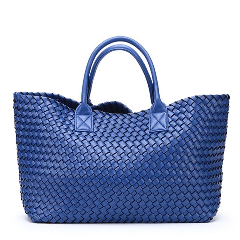 Woven Handbag Women Fashion Tide Weave Hand Shoulder Purse Shopping Basket Bag