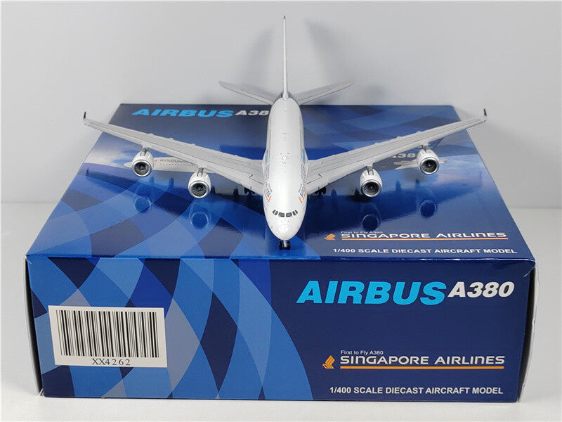 JC Wings Singapore Airlines FOR AIRBUS A380 F-WWOW 1:400 Plane Pre-built Model