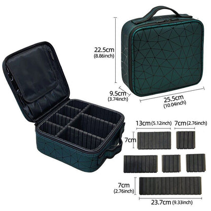 Pattern Cosmetic Bag Partition Multi Functional Traveling Storage Makeup Cases