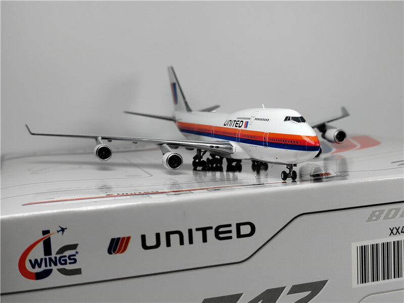 JC Wings FOR United Airlines FOR BOEING B747-400 N183UA 1:400 Pre-built Model