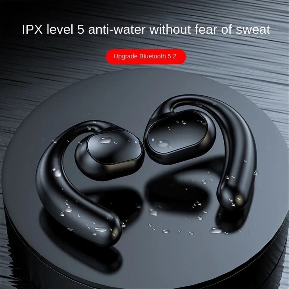 Bluetooth 5.1 Bone Conduction Headset Wireless Outdoor Sport Open Ear Headphones